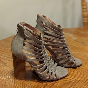 Beautiful Grey Block Heel Sandals - Never worn